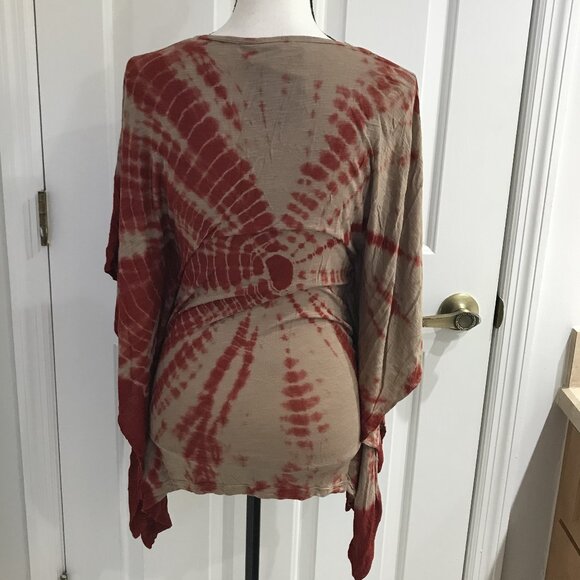 Young Fabulous & Broke Tie Dye Poncho Shirt XS - Picture 5 of 10